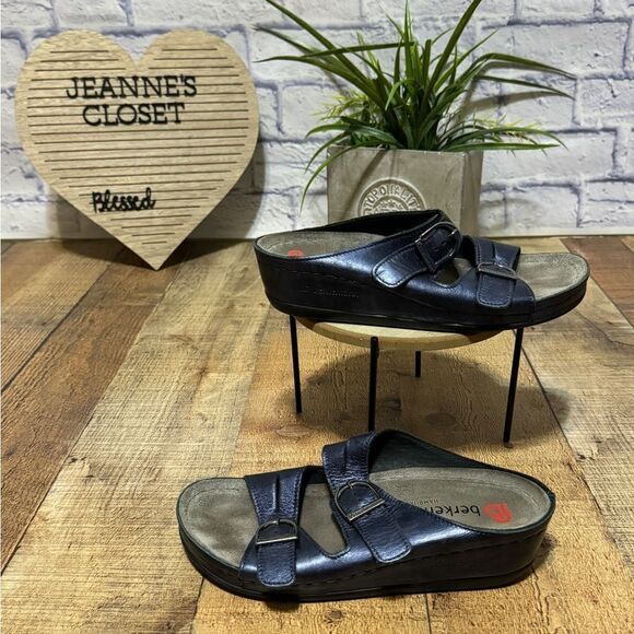 Berkemann sandals metallic blue Germany - Picture 2 of 10